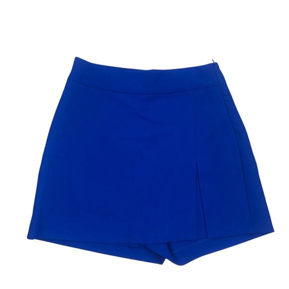 Love Tree Pants - Royal Blue Skort Love Tree Size Small High Waist Short Skirt Slit Mini Dressy
